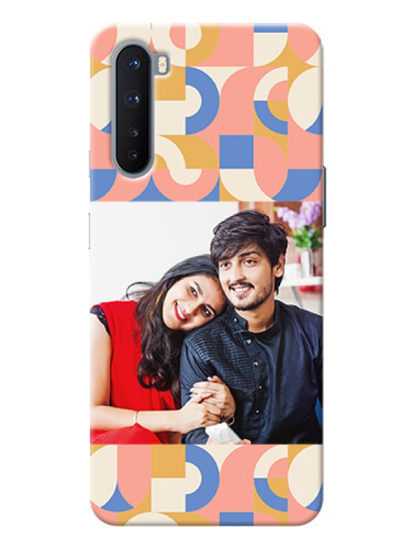 Custom OnePlus Nord 5G Custom Phone Covers: Semi-circle Maze Pattern Design