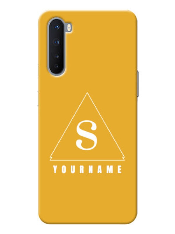 Custom OnePlus Nord 5G Custom Mobile Case with simple triangle Design