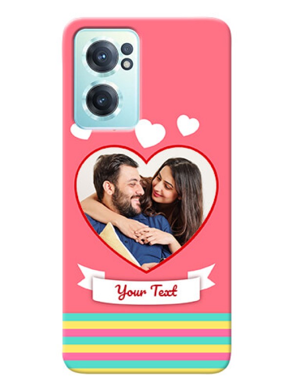 Custom Nord CE 2 5G Personalised mobile covers: Love Doodle Design