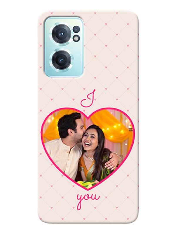 Custom Nord CE 2 5G Personalized Mobile Covers: Heart Shape Design