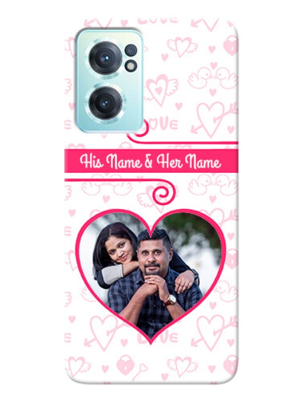 Custom Nord CE 2 5G Personalized Phone Cases: Heart Shape Love Design