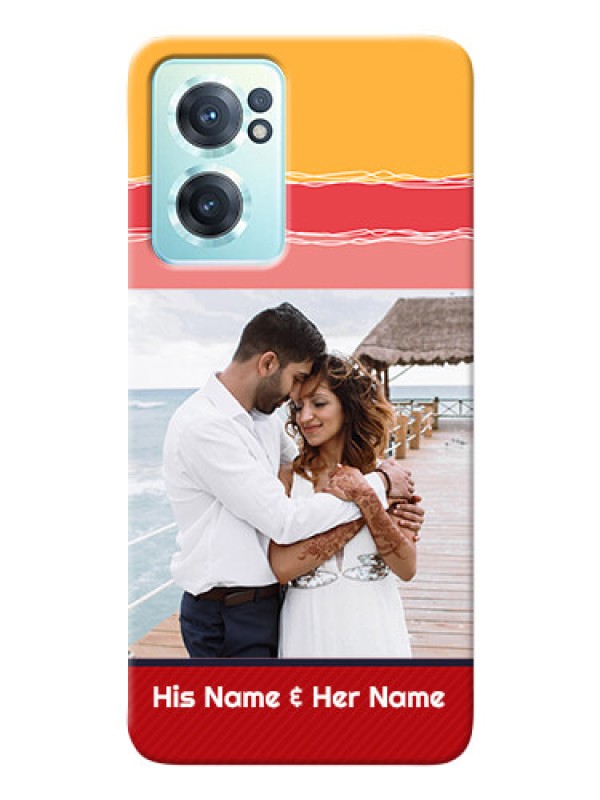 Custom Nord CE 2 5G custom mobile phone covers: Colorful Case Design