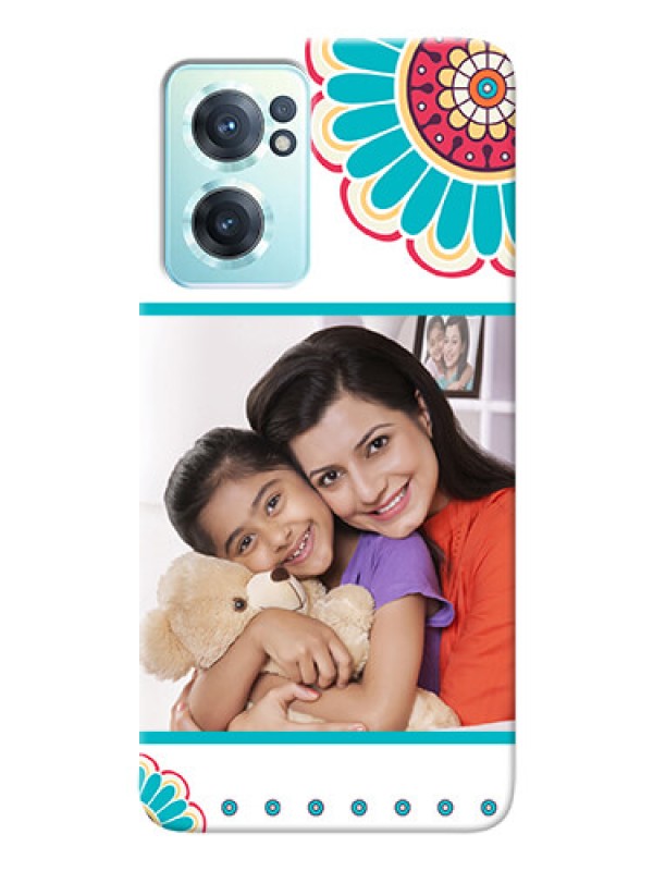 Custom Nord CE 2 5G custom mobile phone cases: Flower Design