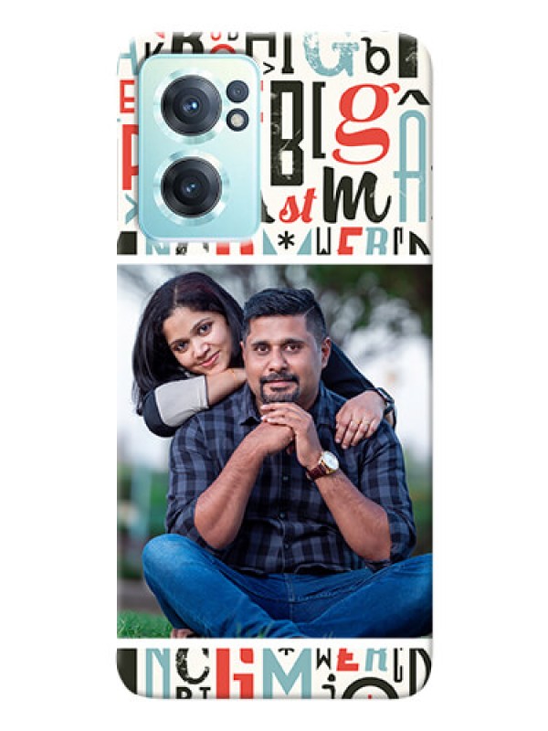 Custom Nord CE 2 5G custom mobile phone covers: Alphabet Design