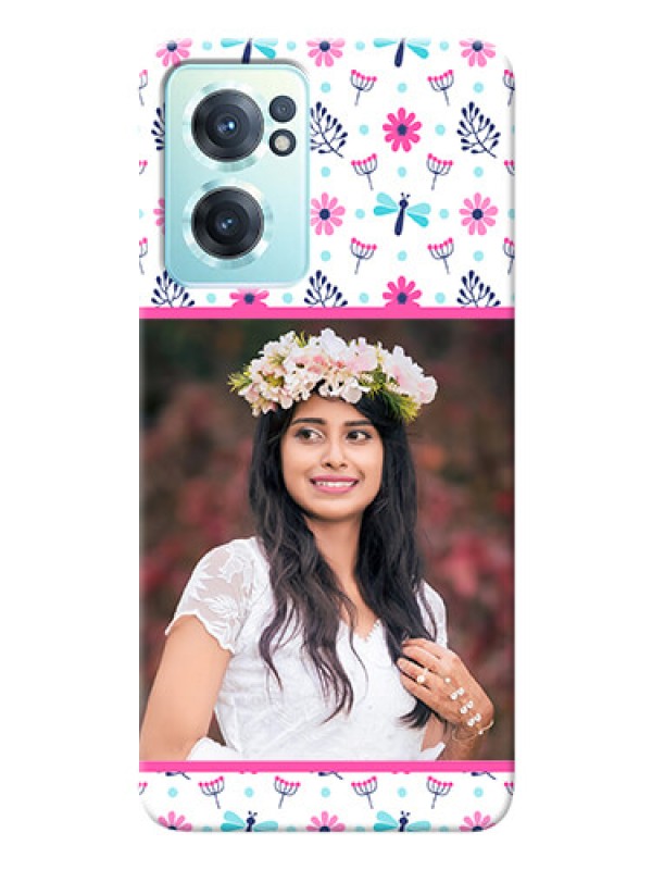 Custom Nord CE 2 5G Mobile Covers: Colorful Flower Design