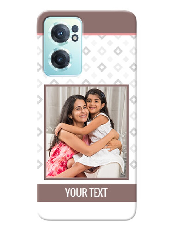 Custom Nord CE 2 5G custom back covers: Simple Diamond Design