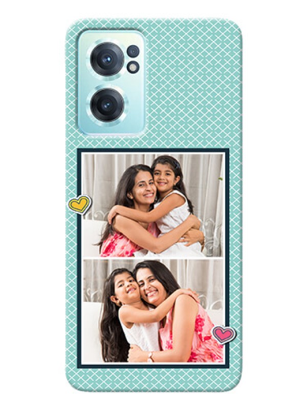 Custom Nord CE 2 5G Custom Phone Cases: 2 Image Holder with Pattern Design