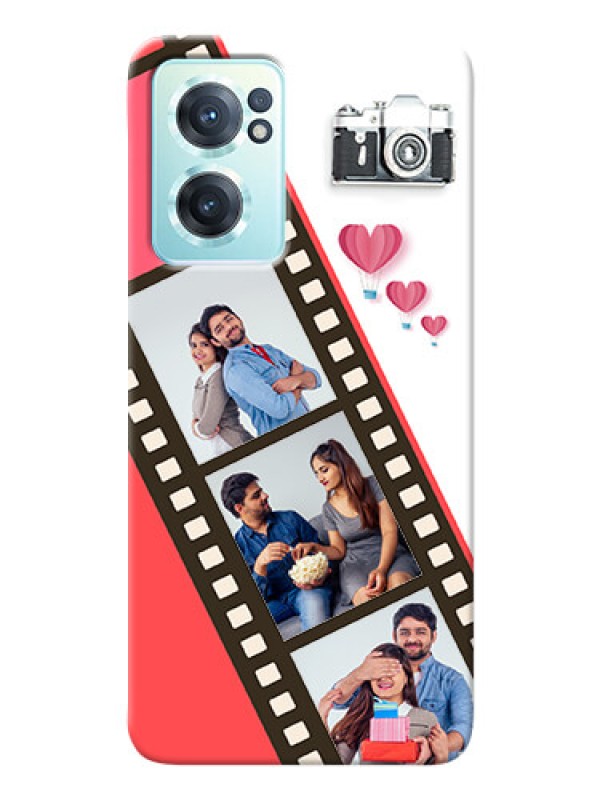 Custom Nord CE 2 5G custom phone covers: 3 Image Holder with Film Reel