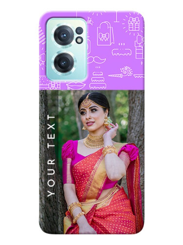 Custom Nord CE 2 5G Personalized Phone Cases: Birthday Icons Design