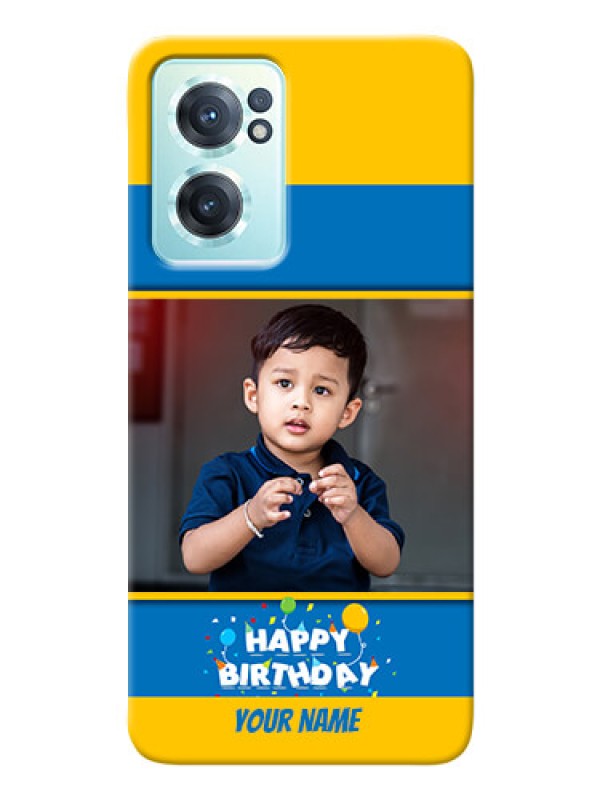 Custom Nord CE 2 5G Mobile Back Covers Online: Birthday Wishes Design