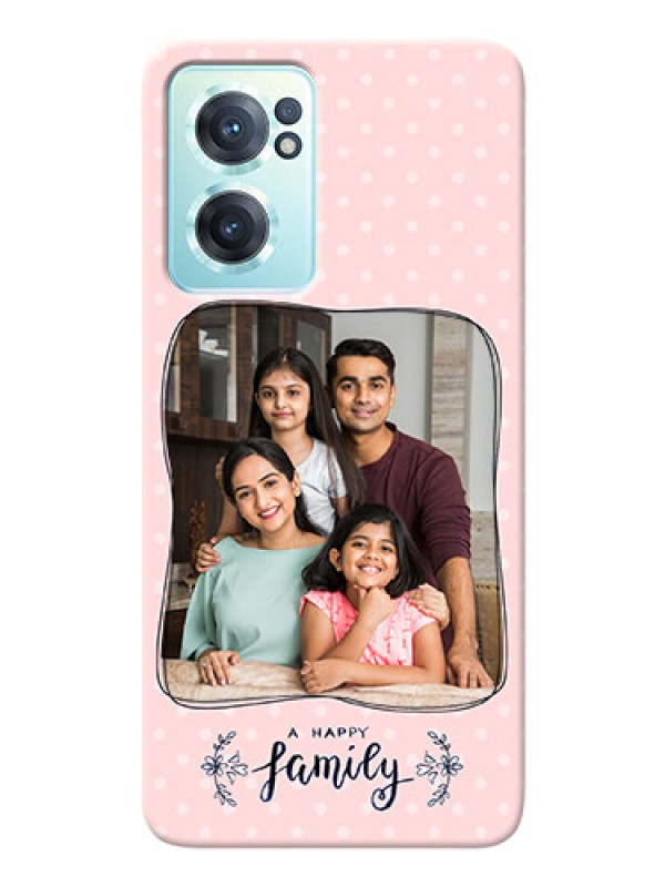 Custom Nord CE 2 5G Personalized Phone Cases: Family with Dots Design