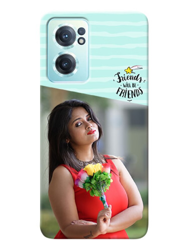 Custom Nord CE 2 5G Mobile Back Covers: Friends Picture Icon Design