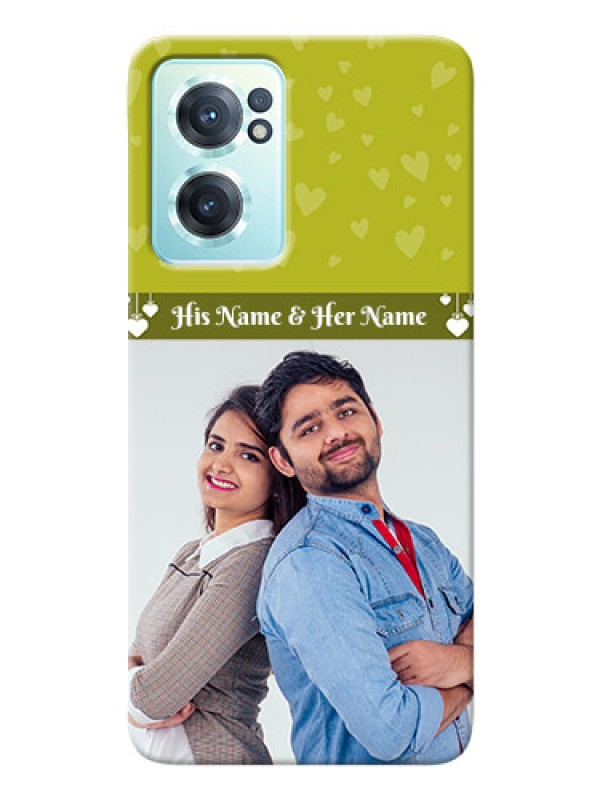 Custom Nord CE 2 5G custom mobile covers: You & Me Heart Design