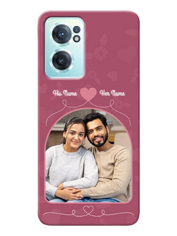 Custom Nord CE 2 5G mobile phone covers: Love Floral Design