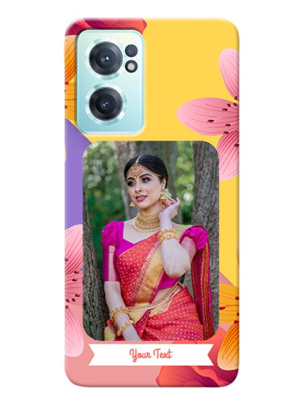 Custom Nord CE 2 5G Mobile Covers: 3 Image With Vintage Floral Design