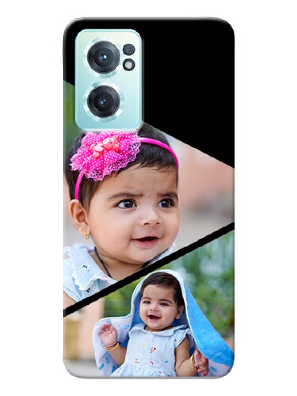 Custom Nord CE 2 5G mobile back covers online: Semi Cut Design