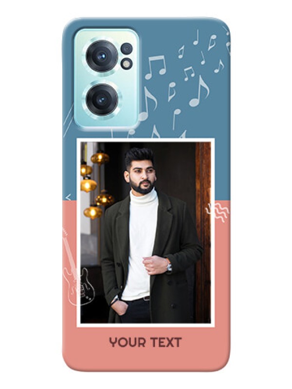 Custom Nord CE 2 5G Phone Back Covers with Color Musical Note Design