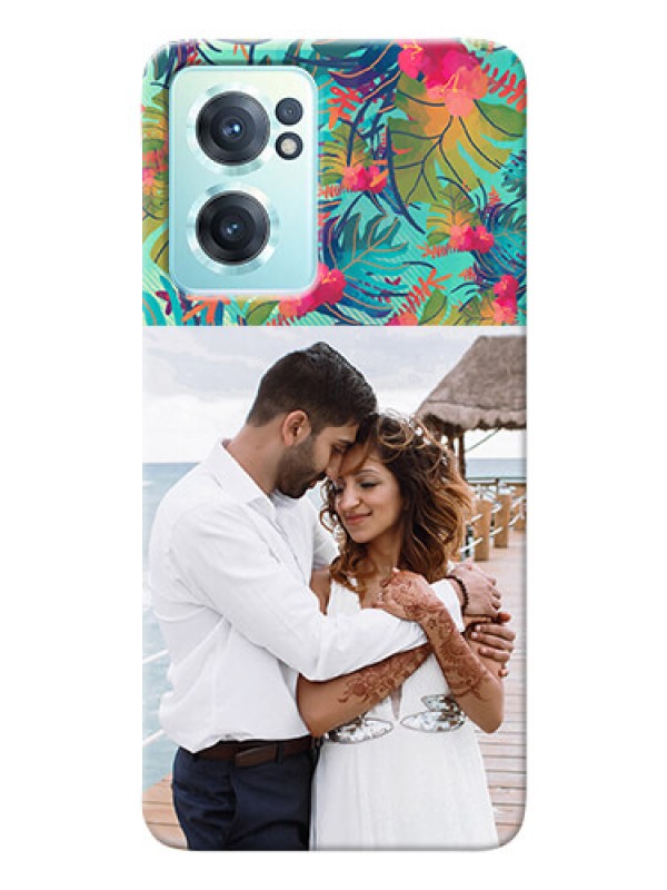 Custom Nord CE 2 5G Personalized Phone Cases: Watercolor Floral Design