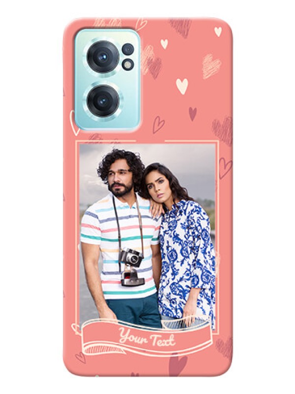 Custom Nord CE 2 5G custom mobile phone cases: love doodle art Design