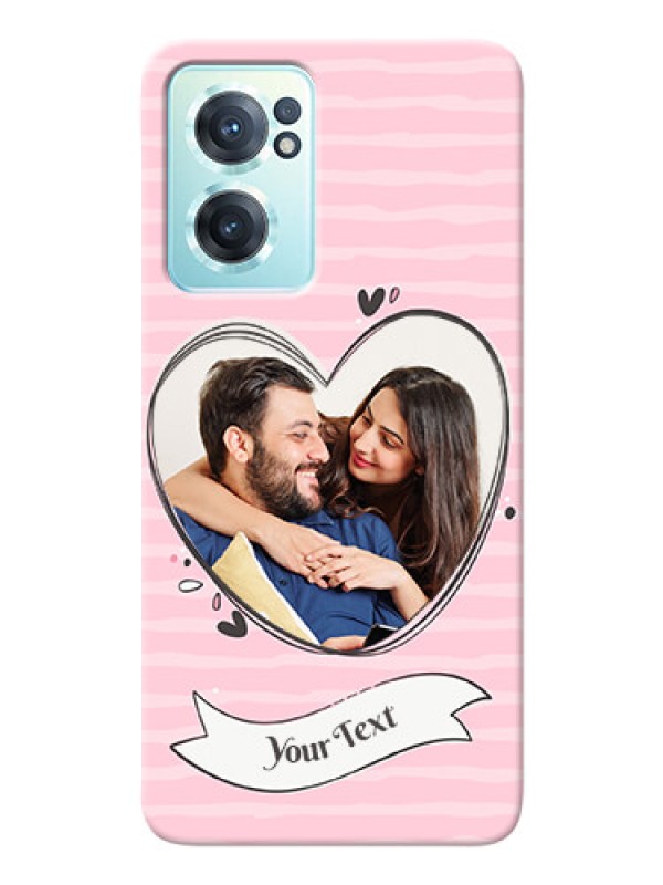 Custom Nord CE 2 5G custom mobile phone covers: Vintage Heart Design