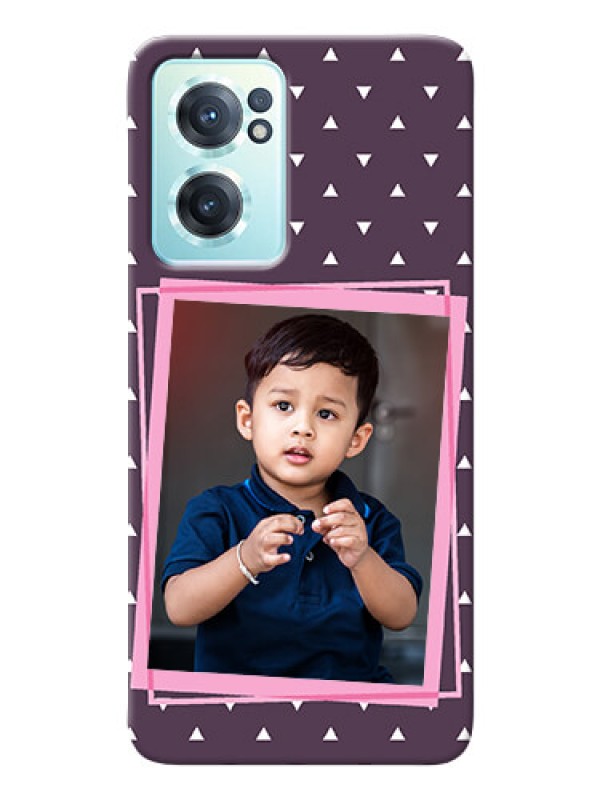 Custom Nord CE 2 5G Phone Cases: Triangle Pattern Dotted Design