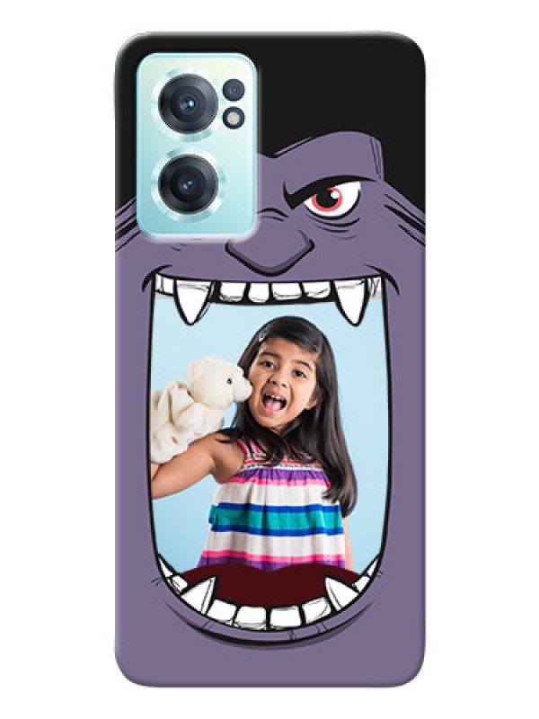 Custom Nord CE 2 5G Personalised Phone Covers: Angry Monster Design