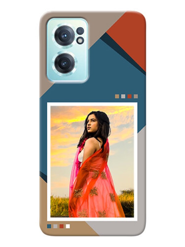 Custom OnePlus Nord Ce 2 5G Mobile Back Covers: Retro color pallet Design