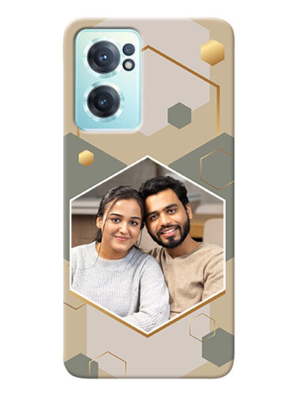 Custom OnePlus Nord Ce 2 5G Phone Back Covers: Stylish Hexagon Pattern Design