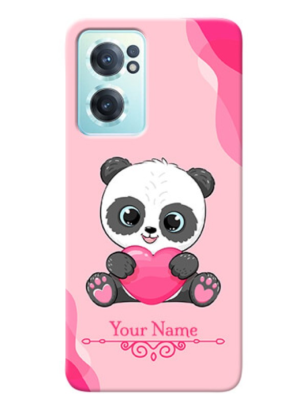 Custom OnePlus Nord Ce 2 5G Mobile Back Covers: Cute Panda Design