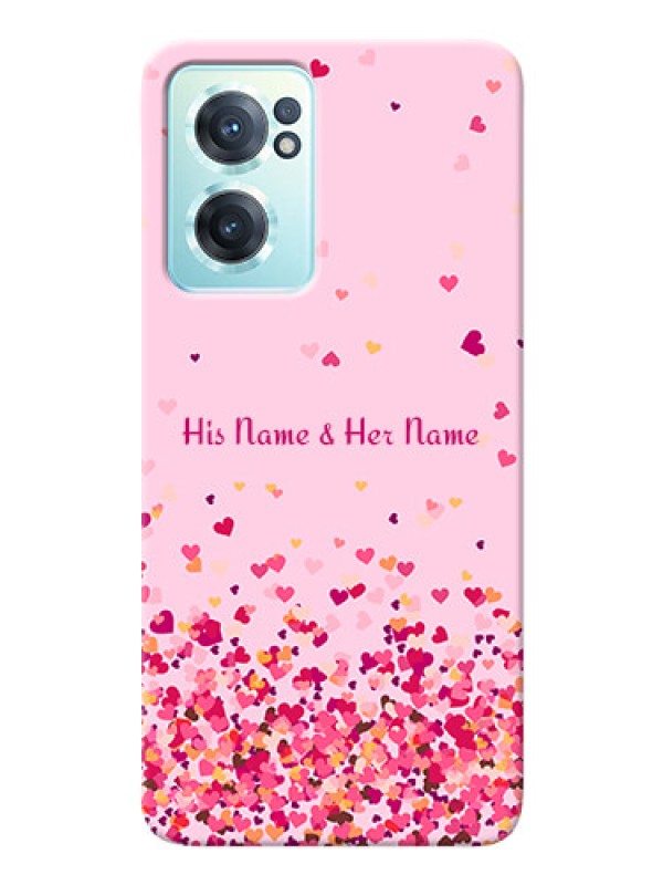 Custom OnePlus Nord Ce 2 5G Phone Back Covers: Floating Hearts Design