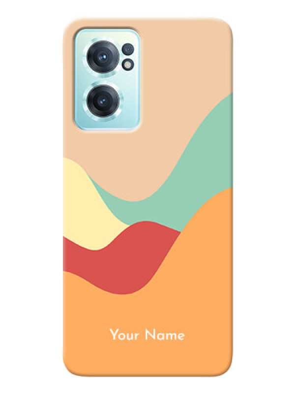 Custom OnePlus Nord Ce 2 5G Custom Mobile Case with Ocean Waves Multi-colour Design