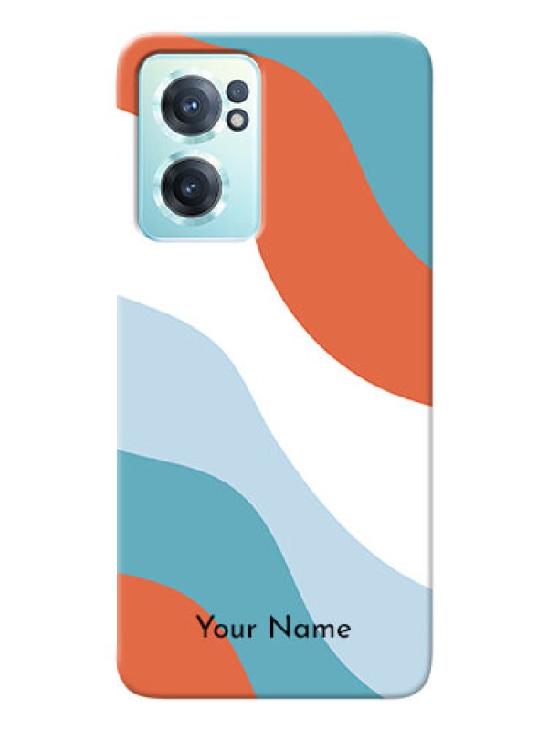 Custom OnePlus Nord Ce 2 5G Mobile Back Covers: coloured Waves Design