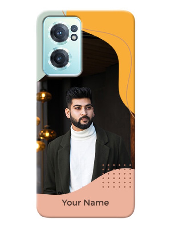 Custom OnePlus Nord Ce 2 5G Custom Phone Cases: Tri-coloured overlay design