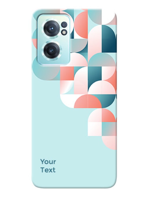 Custom OnePlus Nord Ce 2 5G Back Covers: Stylish Semi-circle Pattern Design