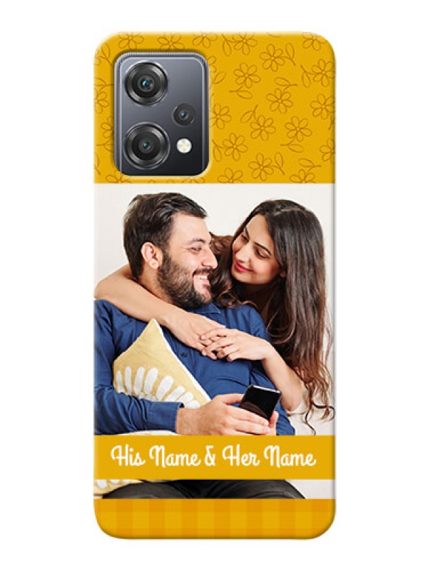 Custom Nord CE 2 Lite 5G mobile phone covers: Yellow Floral Design