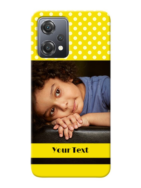 Custom Nord CE 2 Lite 5G Custom Mobile Covers: Bright Yellow Case Design