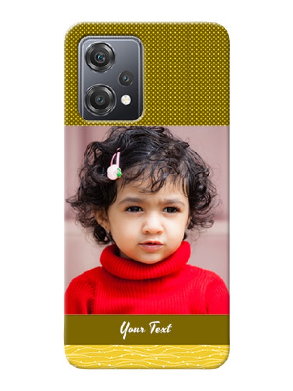 Custom Nord CE 2 Lite 5G custom mobile back covers: Simple Green Color Design