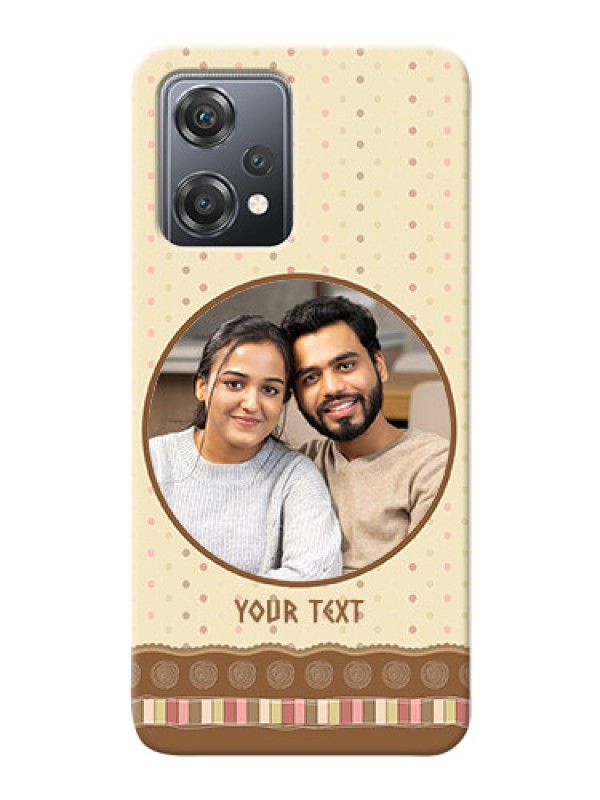 Custom Nord CE 2 Lite 5G Mobile Cases: Brown Dotted Mobile Case Design