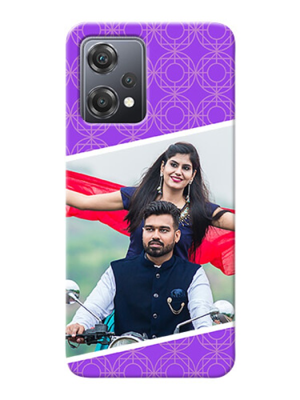 Custom Nord CE 2 Lite 5G mobile back covers online: violet Pattern Design