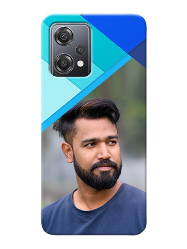 Custom Nord CE 2 Lite 5G Phone Cases Online: Blue Abstract Cover Design