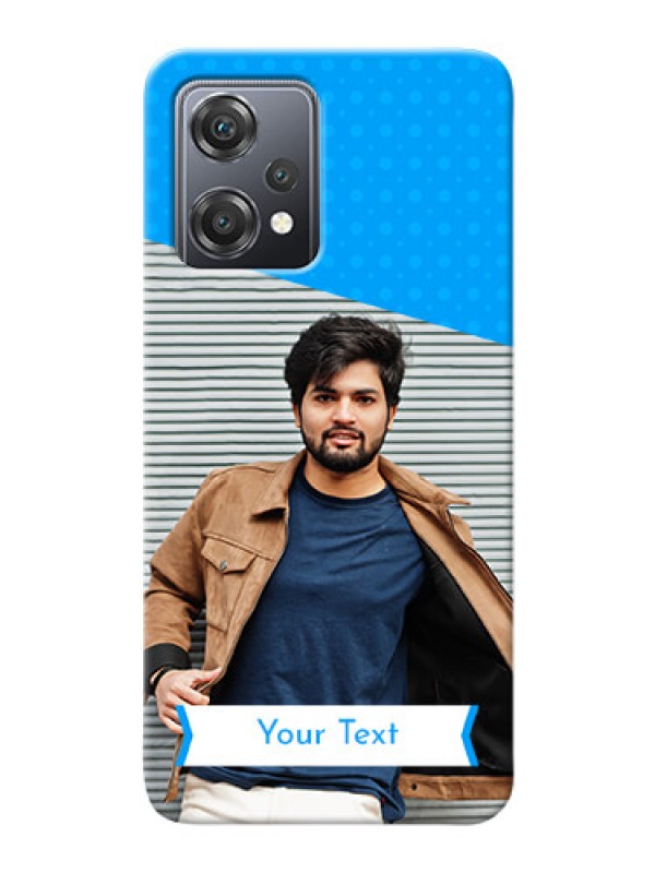 Custom Nord CE 2 Lite 5G Personalized Mobile Covers: Simple Blue Color Dotted Design