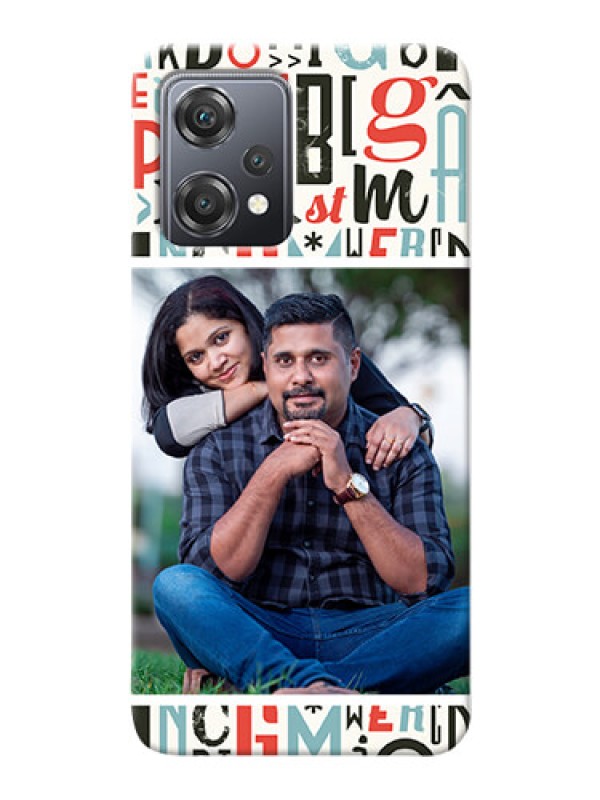 Custom Nord CE 2 Lite 5G custom mobile phone covers: Alphabet Design