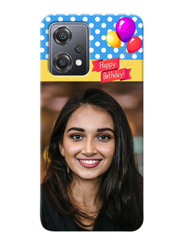 Custom Nord CE 2 Lite 5G custom mobile back covers: Happy Birthday Design