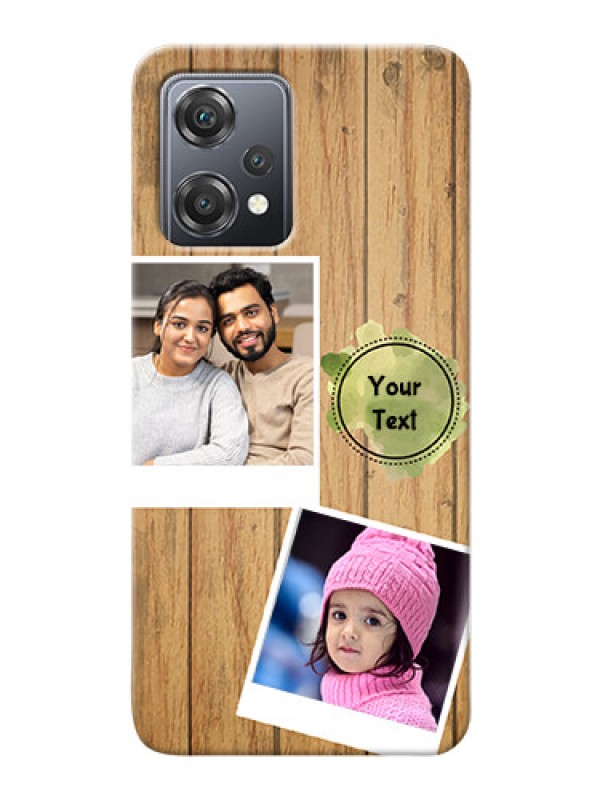Custom Nord CE 2 Lite 5G Custom Mobile Phone Covers: Wooden Texture Design
