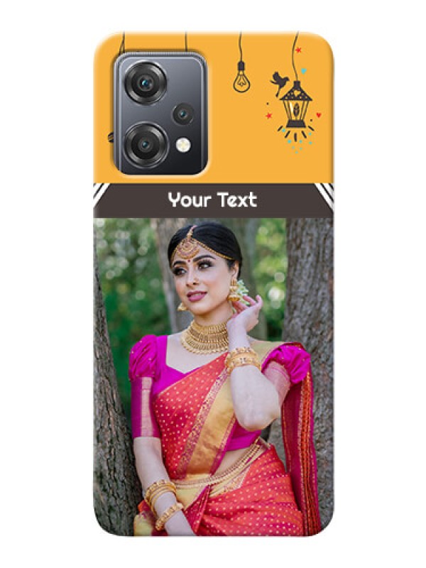 Custom Nord CE 2 Lite 5G custom back covers with Family Picture and Icons 