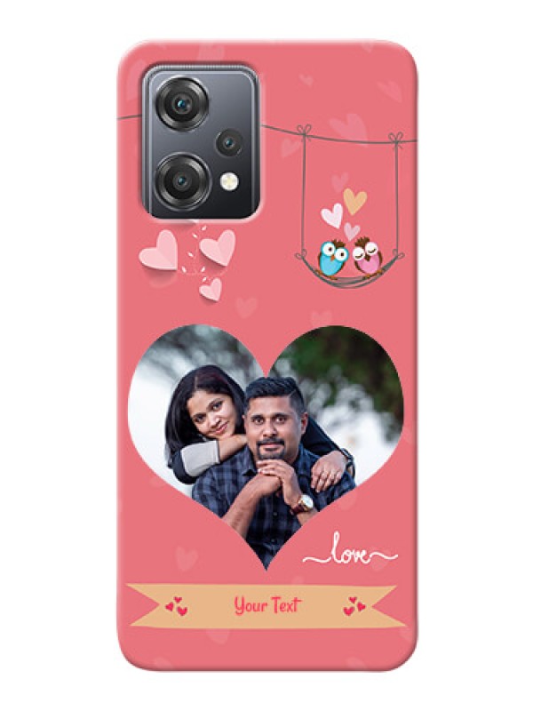 Custom Nord CE 2 Lite 5G custom phone covers: Peach Color Love Design 