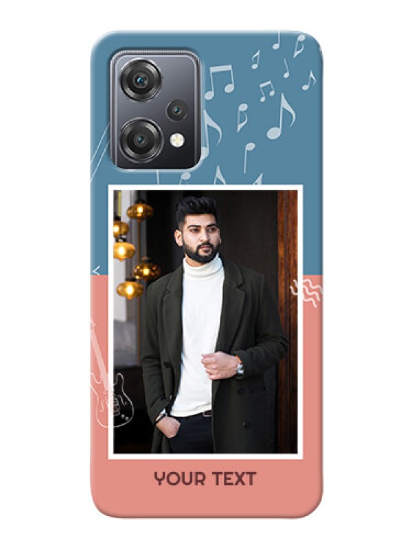 Custom Nord CE 2 Lite 5G Phone Back Covers with Color Musical Note Design