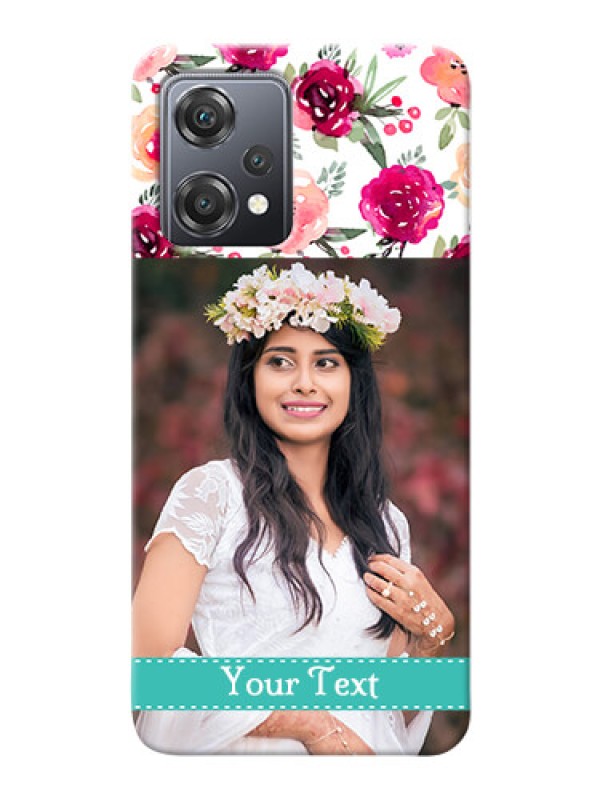 Custom Nord CE 2 Lite 5G Personalized Mobile Cases: Watercolor Floral Design