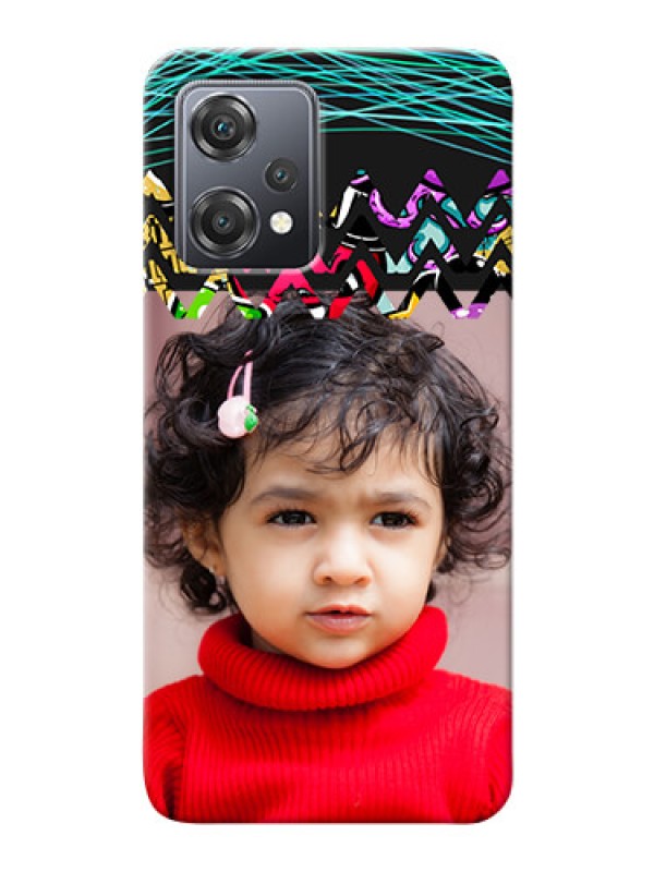 Custom Nord CE 2 Lite 5G personalized phone covers: Neon Abstract Design