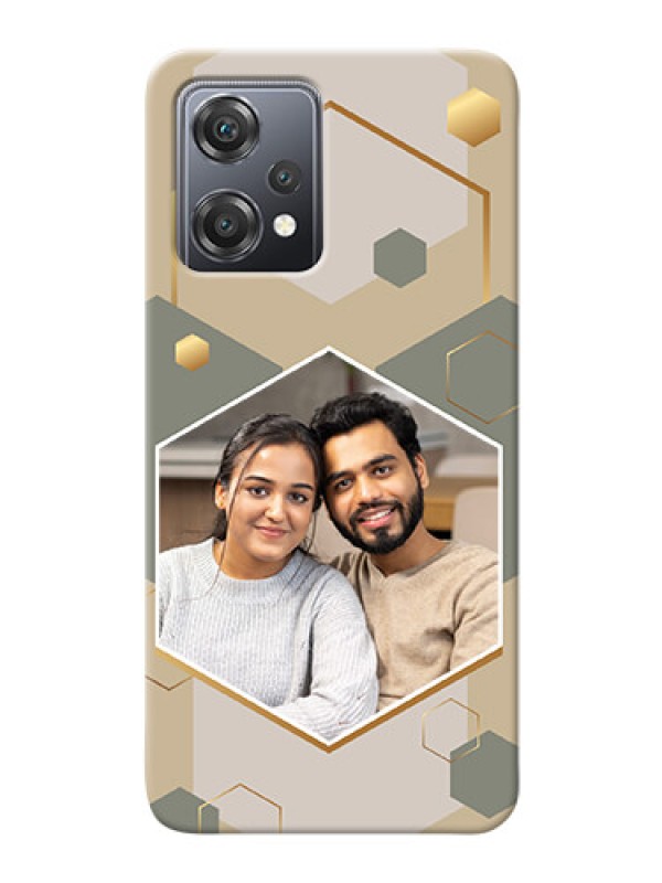 Custom OnePlus Nord Ce 2 Lite 5G Phone Back Covers: Stylish Hexagon Pattern Design